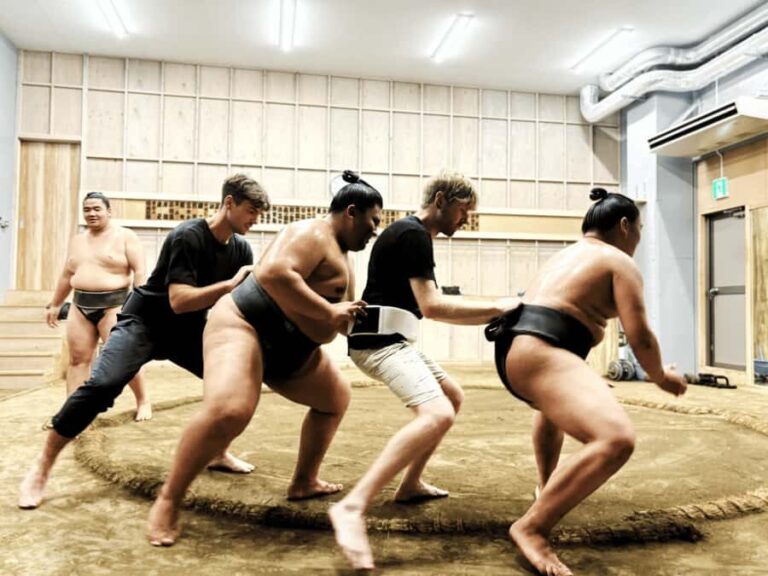 Tokyo: Sumo Training Experience with Real Sumo Wrestlers - Training with Real Sumo Wrestlers