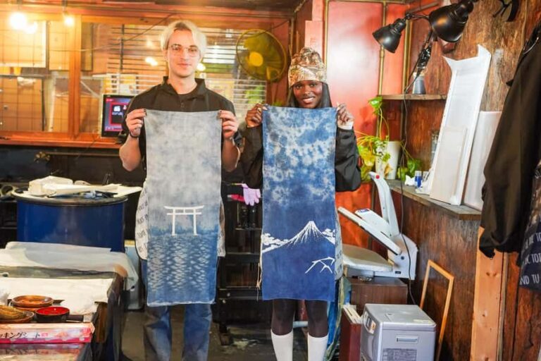 Ukiyo-e Indigo Dyeing Workshop at Mt. Fuji - What to Expect: A Step-by-Step Breakdown