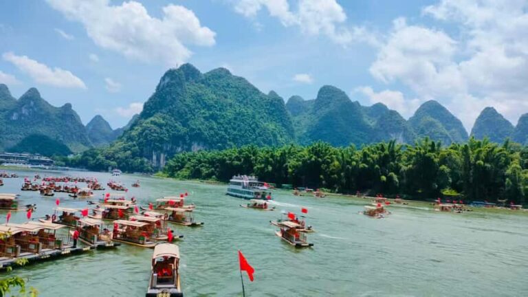 Yangdi Bamboo Rafting, Ancient Stone City& Show Tour - Exploring the Ancient Stone City