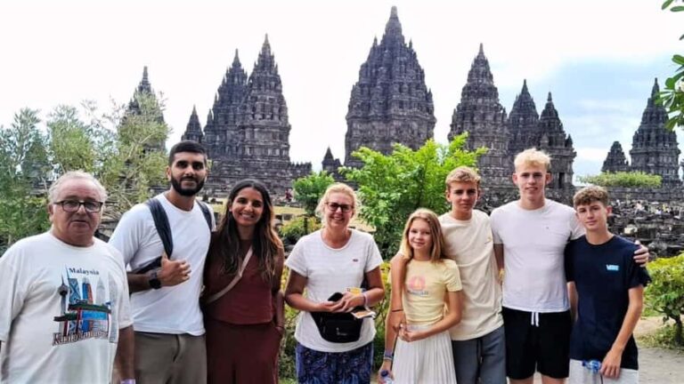 Yogyakarta: Borobudur Climb and Prambanan Shared Guided Tour - Practical Details: Transport, Timing, and Accessibility