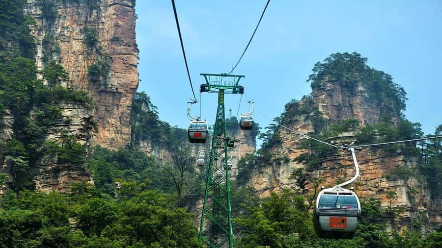 Zhangjiajie Avatar Mountain Ticket Cabel CarElevatorE-map - Detailed Breakdown of the Park Highlights