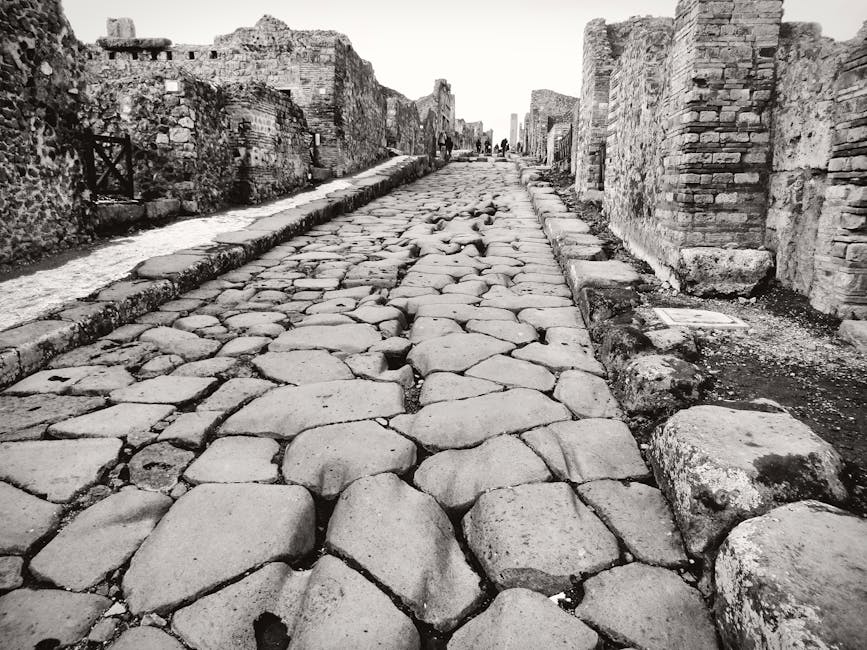 Ancient cobblestone street