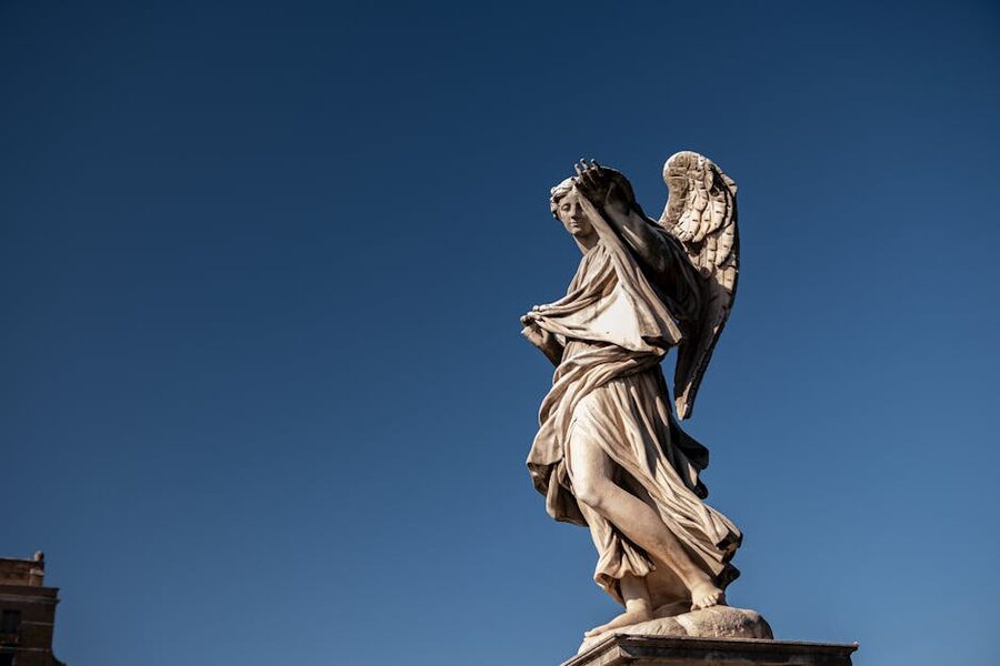 Angel statue at Castel Sant Angelo Rome