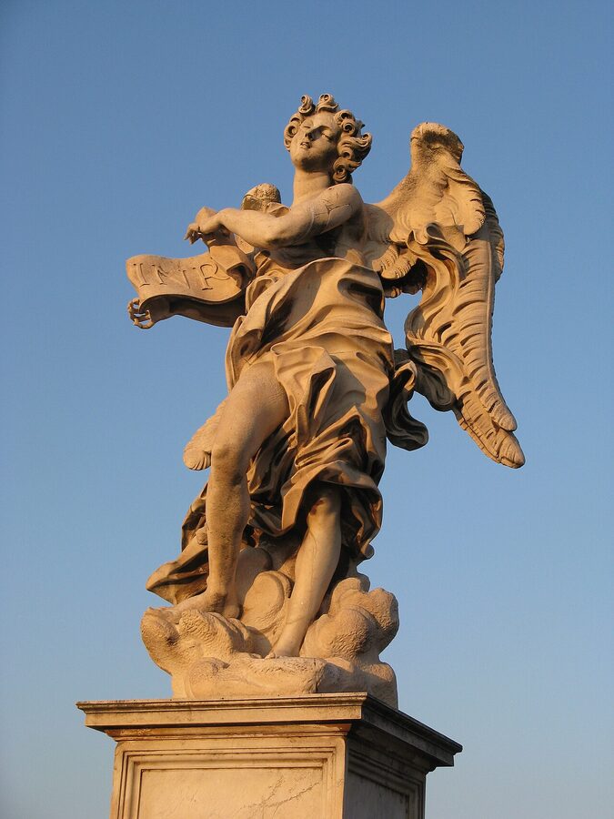 Angel with the Superscription Ponte Sant Angelo Bernini