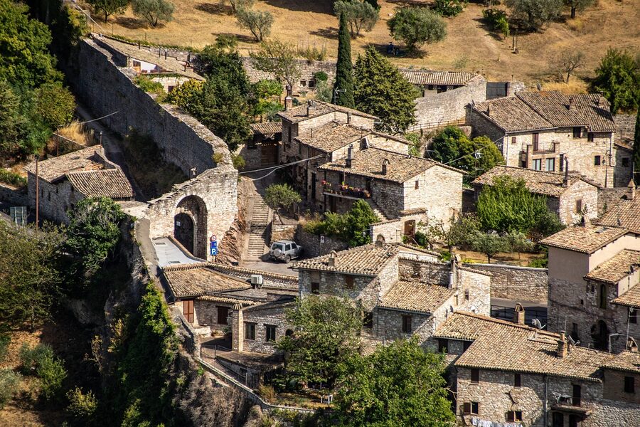 Assisi Italy town village in Umbria