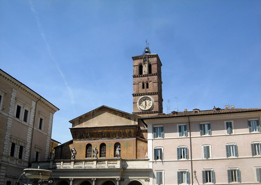 Basilica of Santa Maria in Trastevere Rome exterior