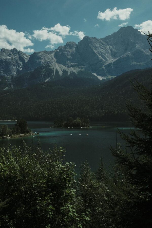 Hiking trail in the Bavarian Alps