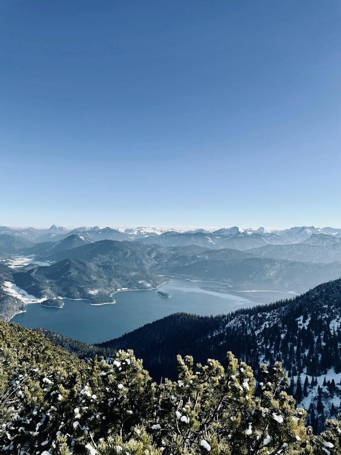 Mountain lake in the Bavarian Alps