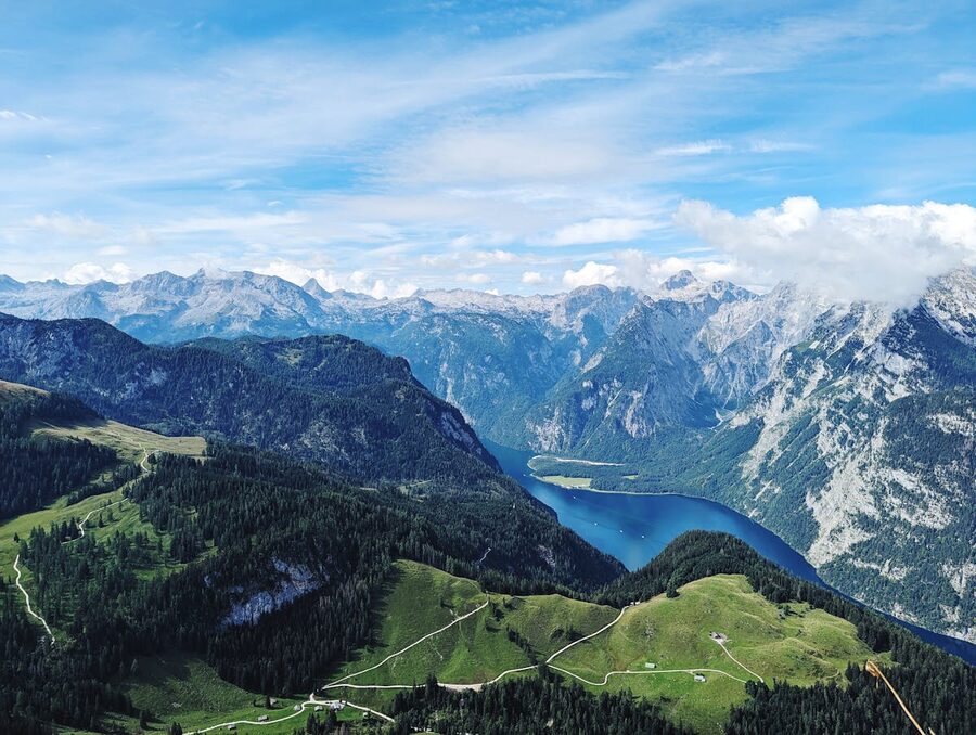 Turquoise alpine lake in Berchtesgaden