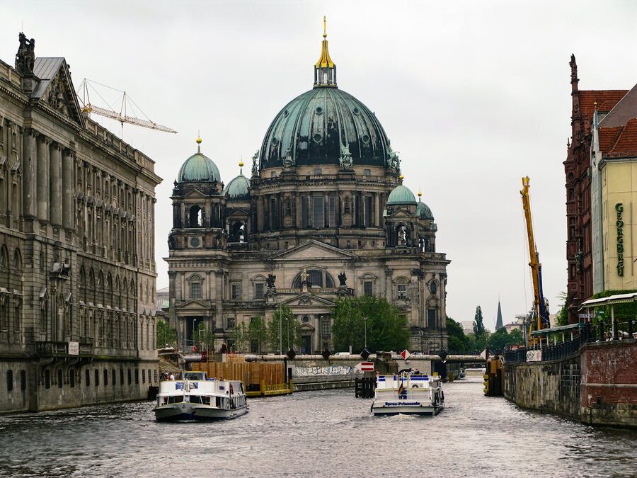 Berlin Cathedral along the Spree River