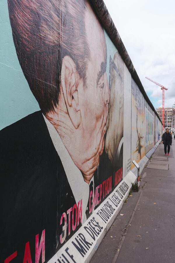Political mural on the Berlin Wall