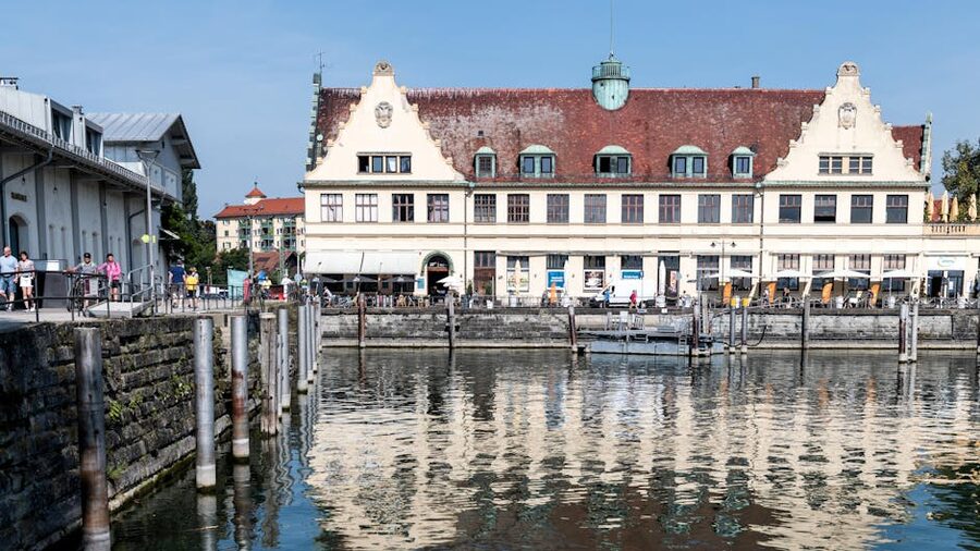 Lindau waterfront Lake Constance