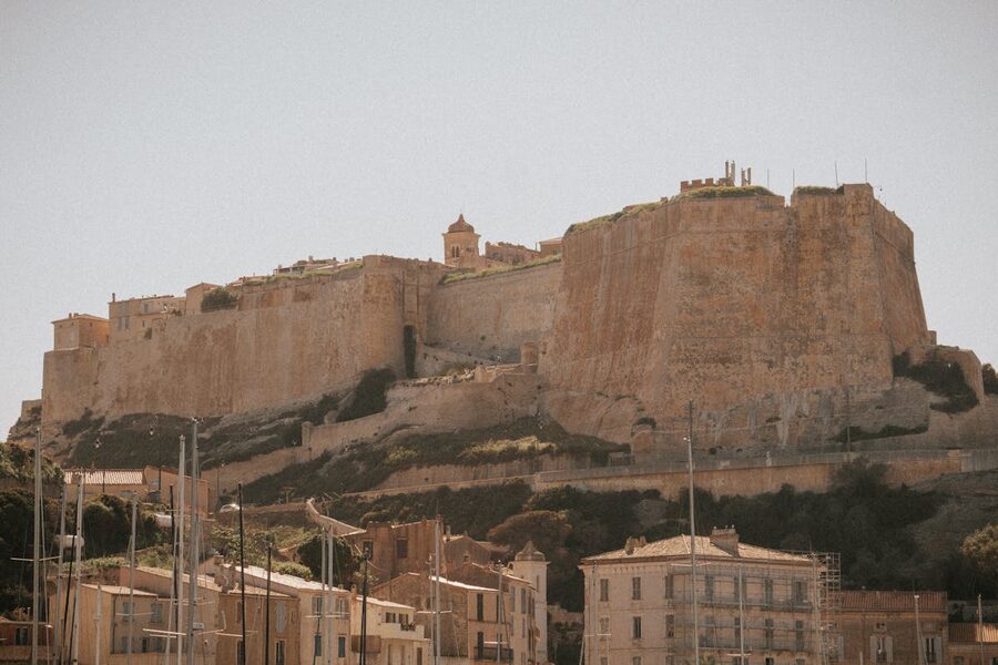 Bonifacio old town citadel on clifftop