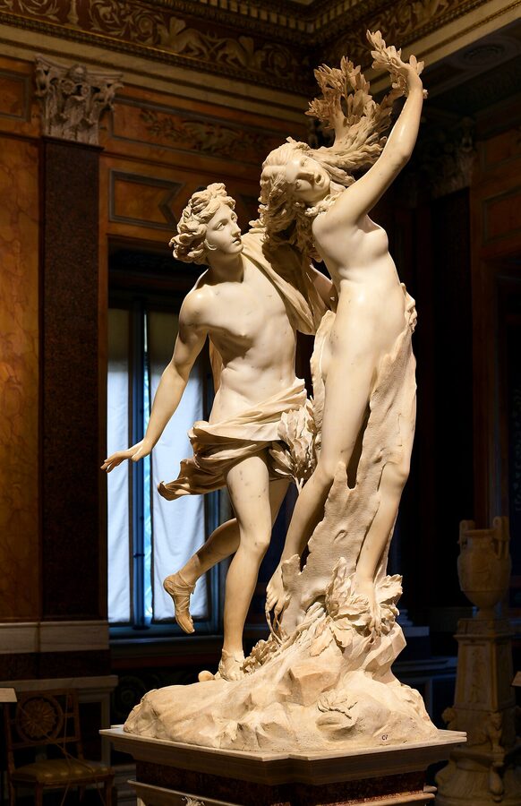 Apollo and Daphne sculpture by Bernini at Borghese