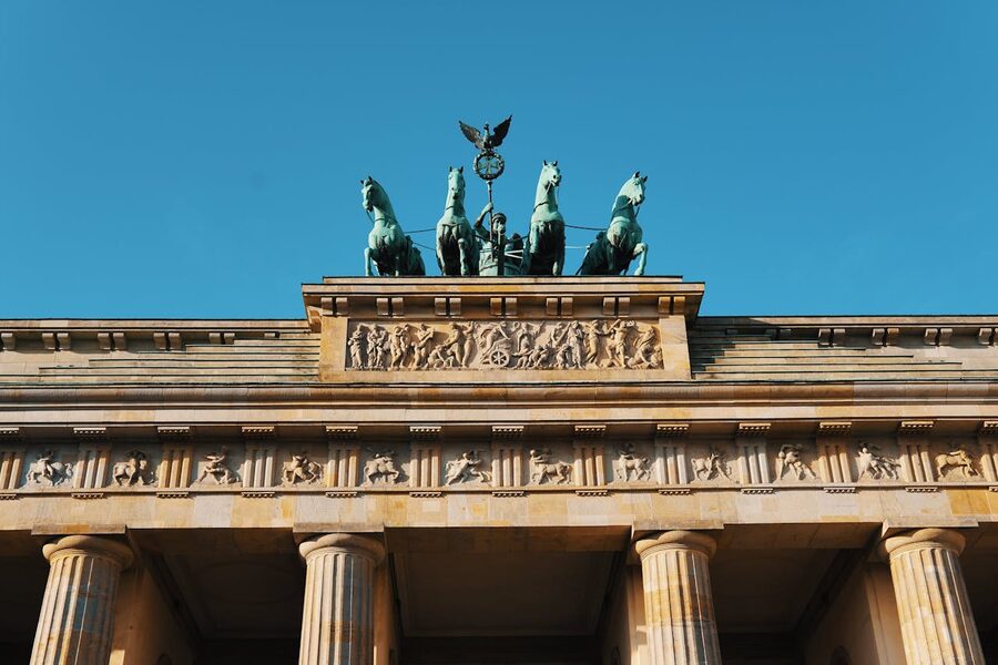Brandenburg Gate sculptures close-up