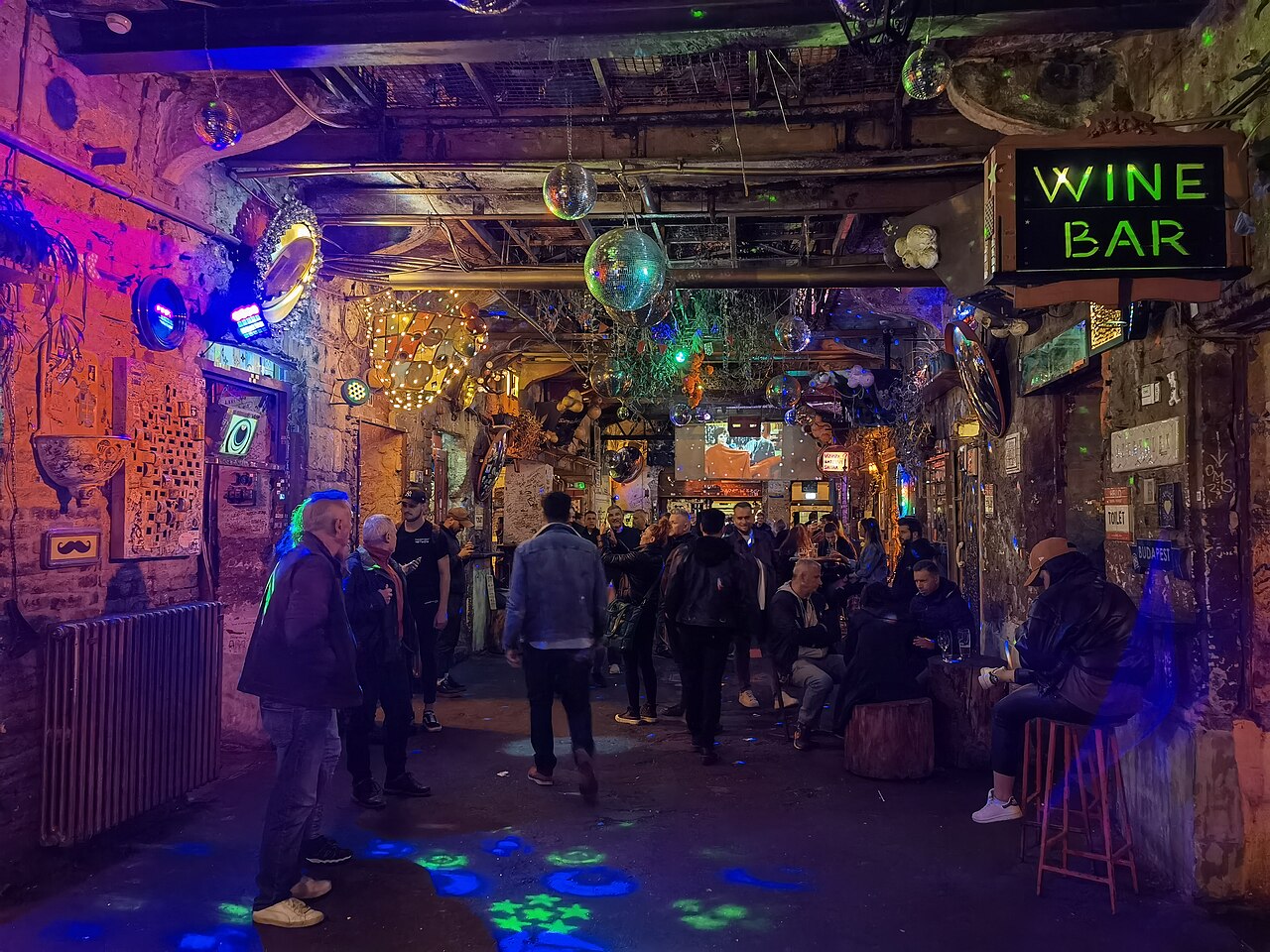 Szimpla Kert courtyard area in the evening