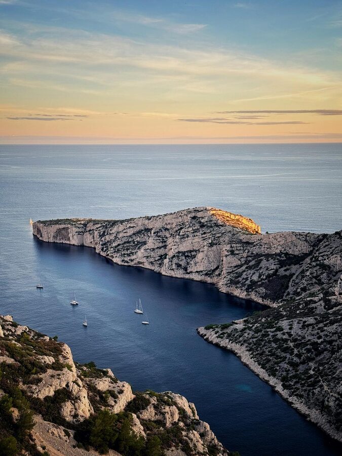Calanques National Park cliff and coast