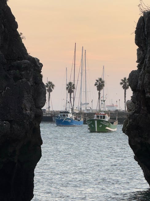 Seaside buildings in Cascais with blue ocean views