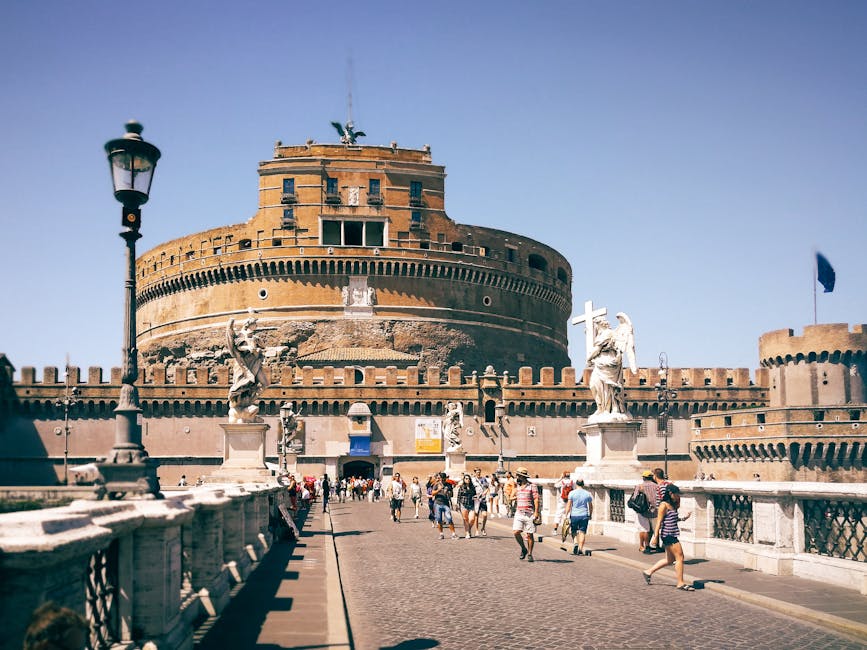 Castel Sant Angelo with bridge in daytime
