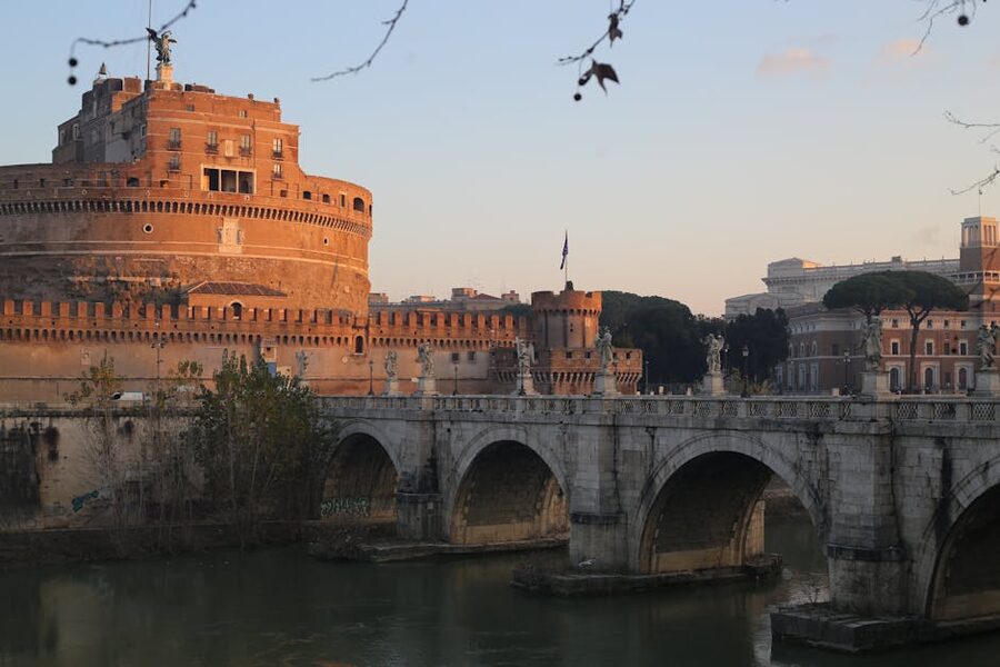 Castel Sant Angelo fortress and ancient bridge