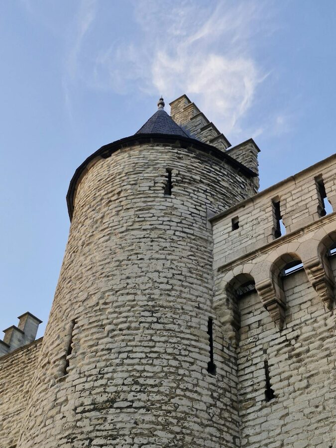 Medieval castle tower and turret