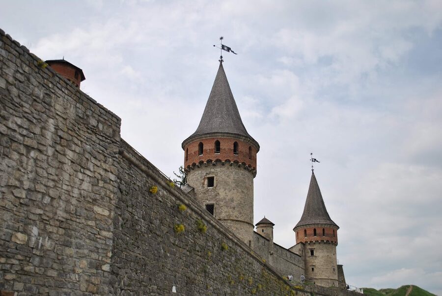 Castle tower and turret detail