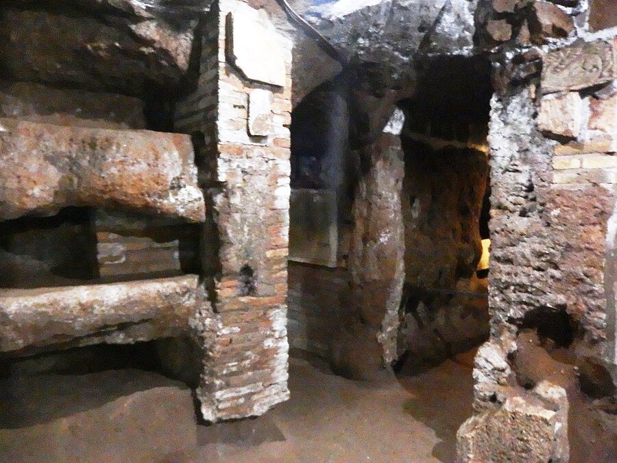 Catacombe di San Sebastiano Rome ancient passage
