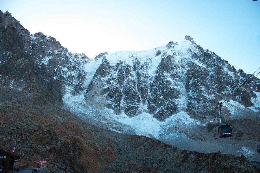 Mont Blanc and Chamonix Alps panorama