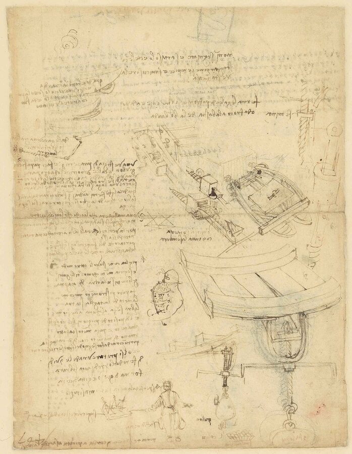 Codex Atlanticus Leonardo drawings