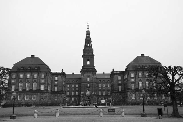 Christiansborg Palace tower rising above the Copenhagen skyline