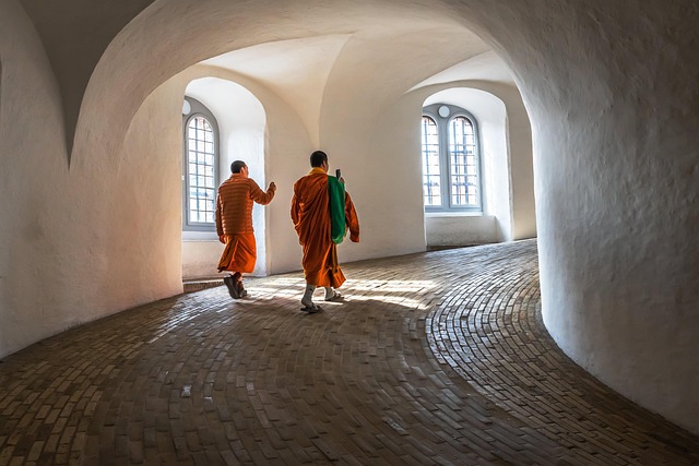 The spiral ramp inside the Round Tower Rundetaarn in Copenhagen