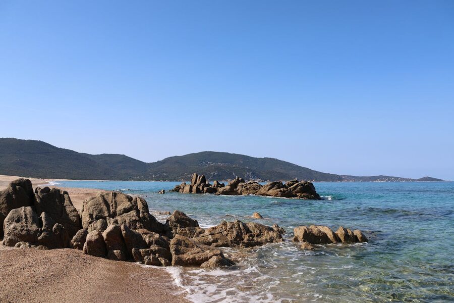 Paradise beach cove in Corsica