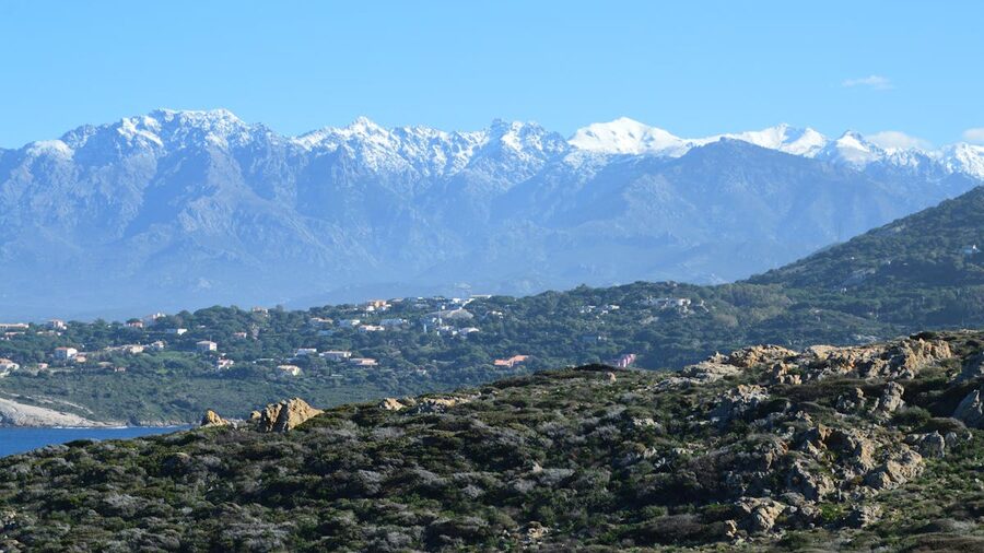Corsica mountain landscape