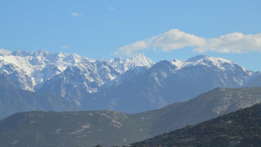 Dramatic Corsican mountain landscape