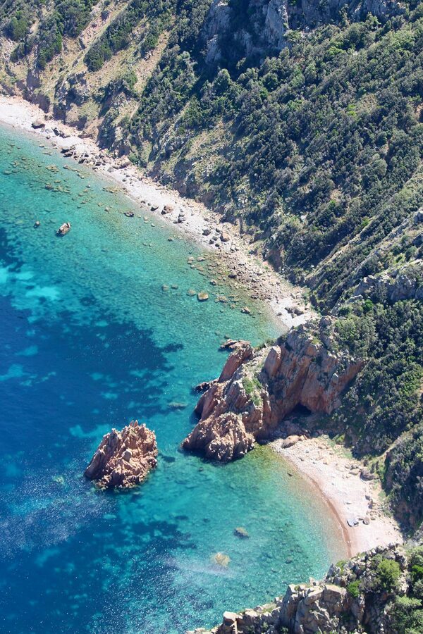 Corsica turquoise water and beach