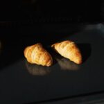 croissants golden oven baking