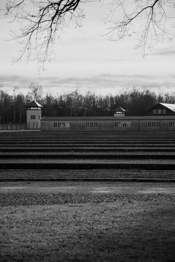 Historical view of Dachau Concentration Camp