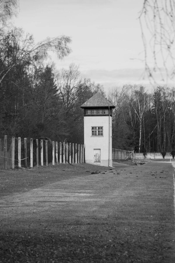 Original building at Dachau concentration camp memorial