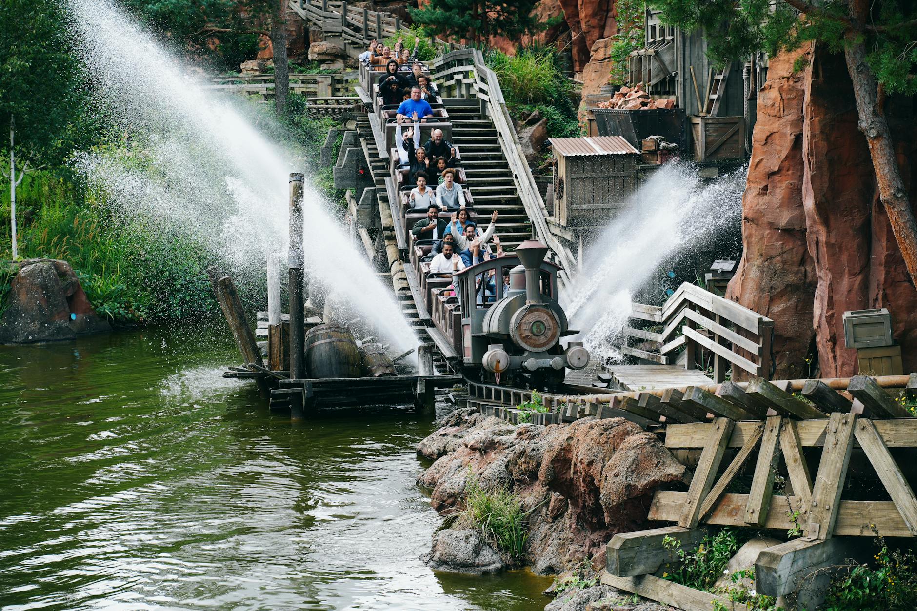 Big Thunder Mountain roller coaster at Disneyland Paris