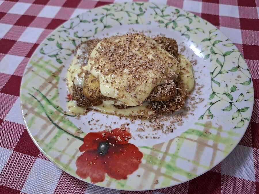 Dolce tiramisu monoporzione individual serving