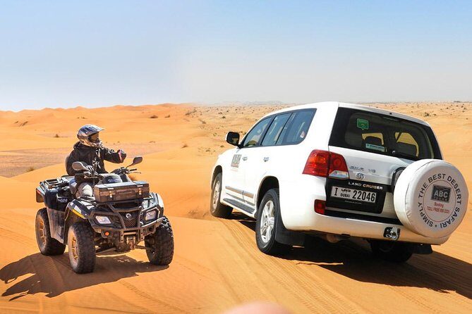 Dubai Desert Safari Dune Bashing, 60min ATV Quad, Camel Ride, BBQ - Open-desert ATV quad biking: what 10 vs 30 vs 60 minutes changes