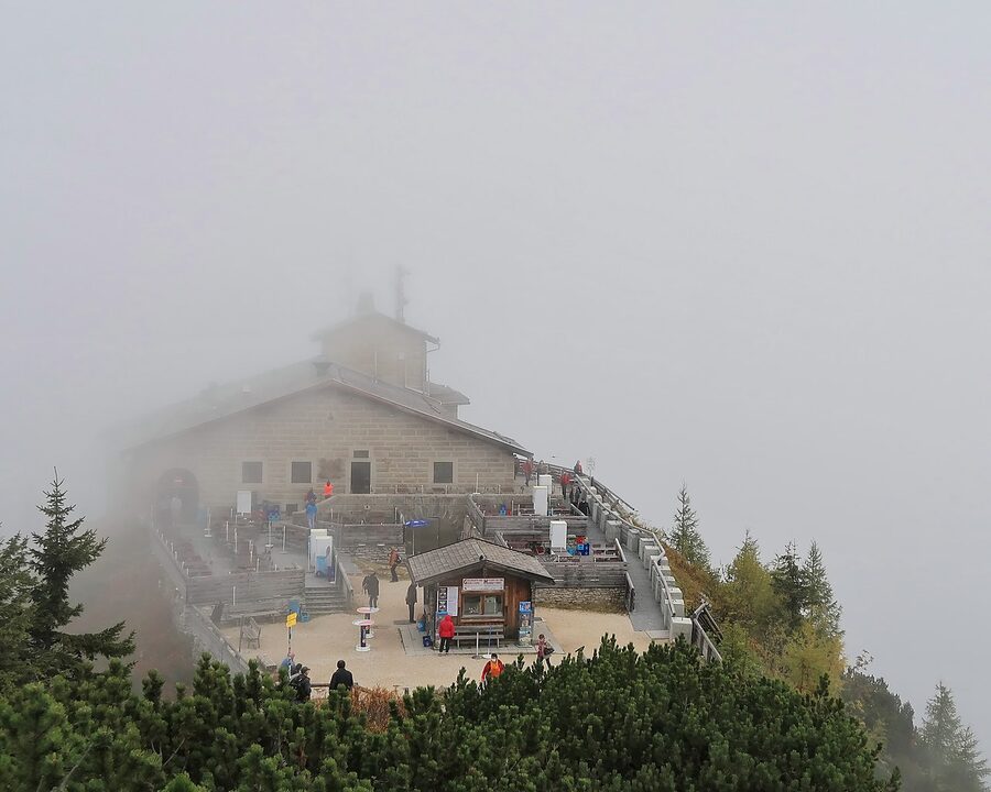 Eagle's Nest Kehlsteinhaus building on mountaintop