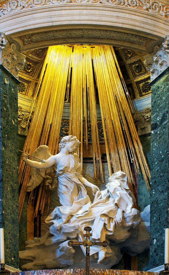 Ecstasy of St Teresa by Bernini sculpture