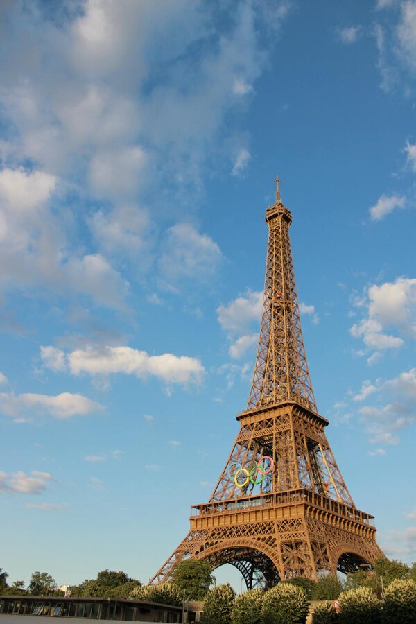Eiffel Tower in the evening light over Paris