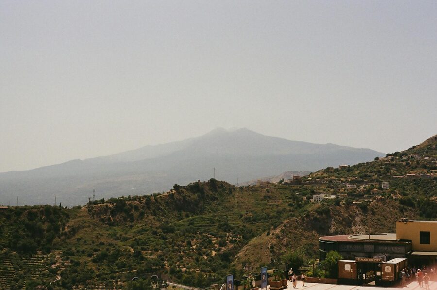 Mount Etna viewed from Taormina