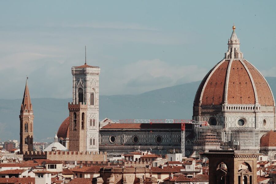 Florence Cathedral aerial view
