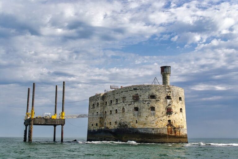Fort Boyard maritime landmark on a sunny day in France