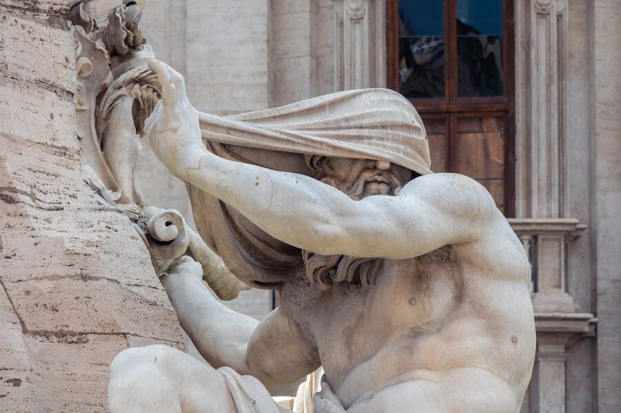 Fountain of the Four Rivers Bernini detail