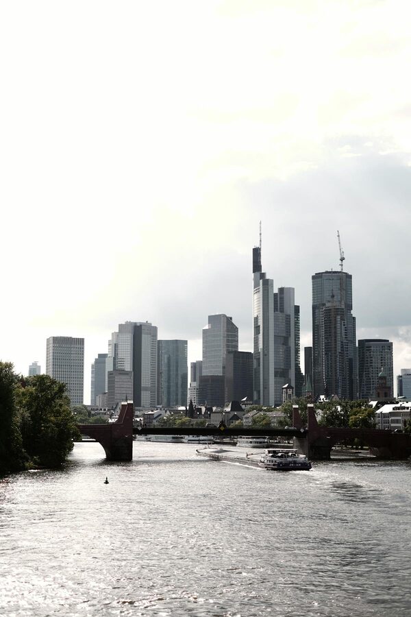 Frankfurt evening skyline