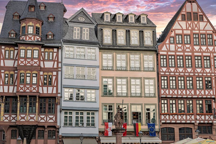 Frankfurt Main River promenade